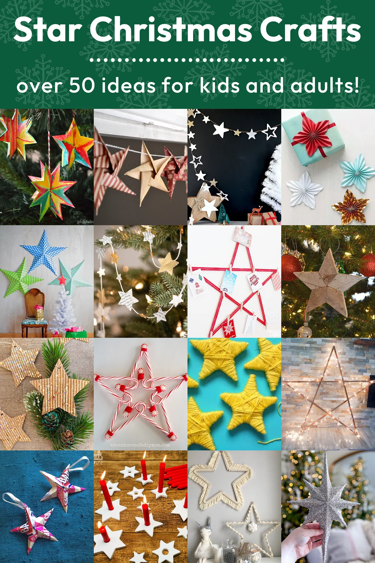 Star Christmas Crafts for Kids and Adults - DIY Candy